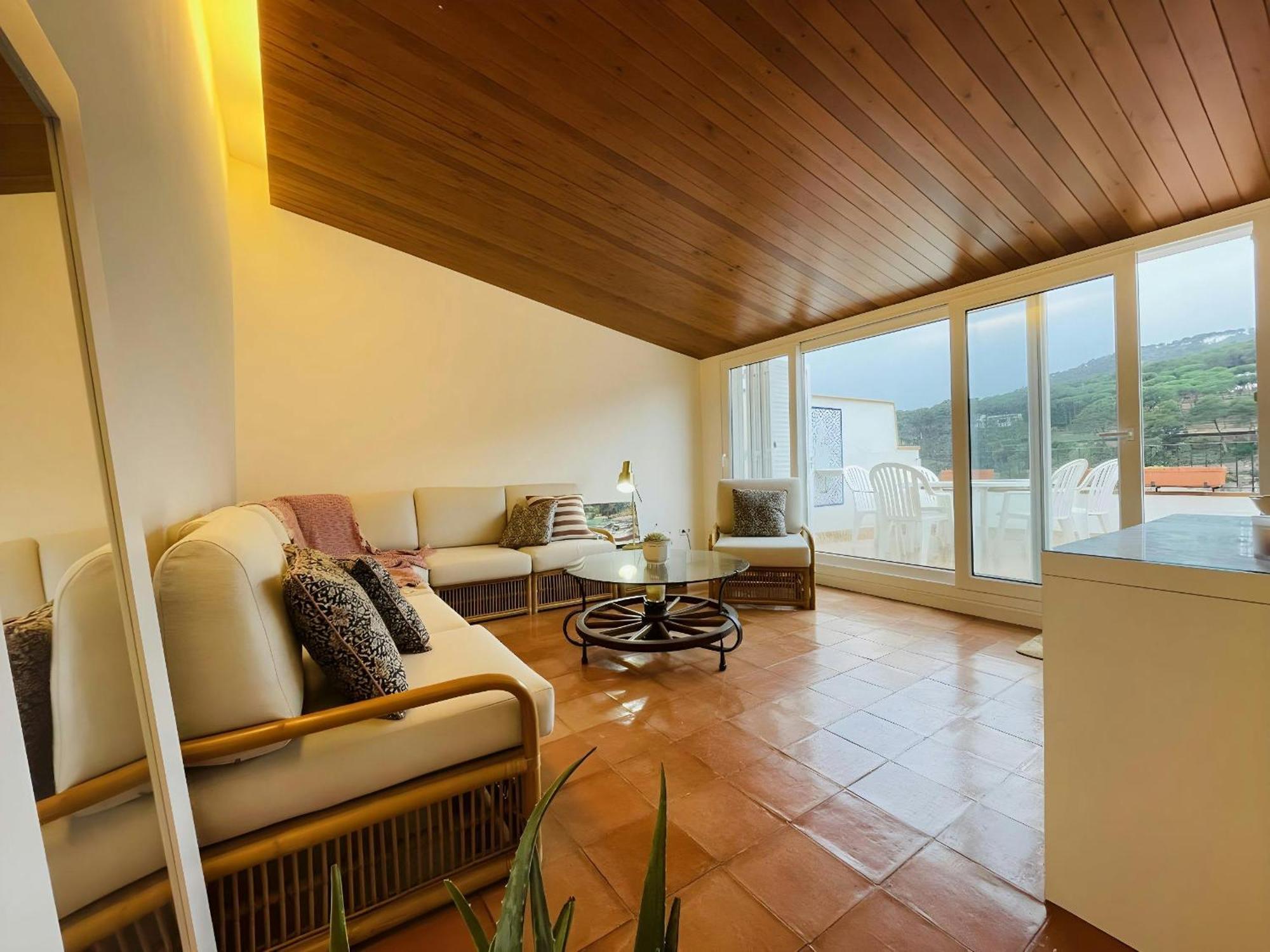 Tamariu Platja - Penthouse On Passeig Del Mar. Apartment Luaran gambar